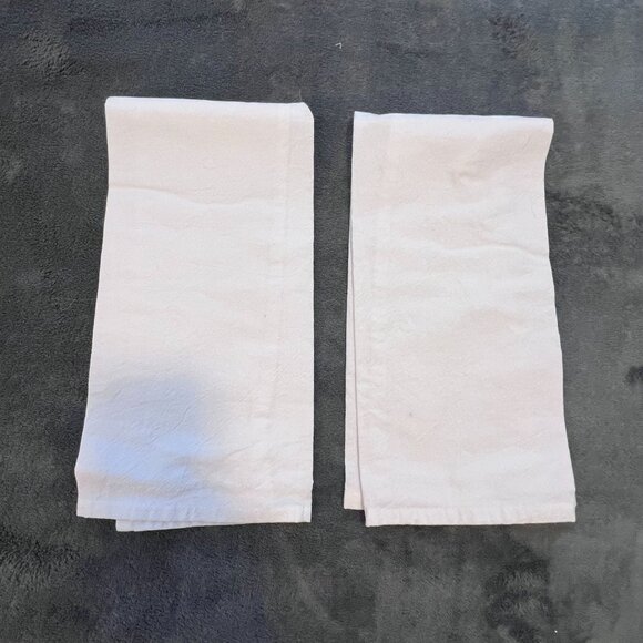 Set Of 2 Kitchen Towels With Cooking Quotes 100% Cotton White 26" x 18" - Picture 3 of 6